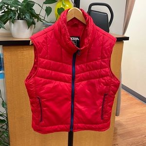 Red Altra Puffer Vest Made in Boulder Colorado USA Size Medium M